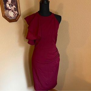 Ruffle Sleeve Halter Top Dress